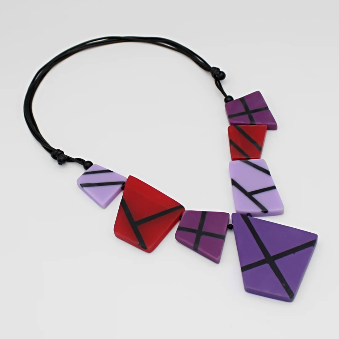 Purple and Red Orion Necklace