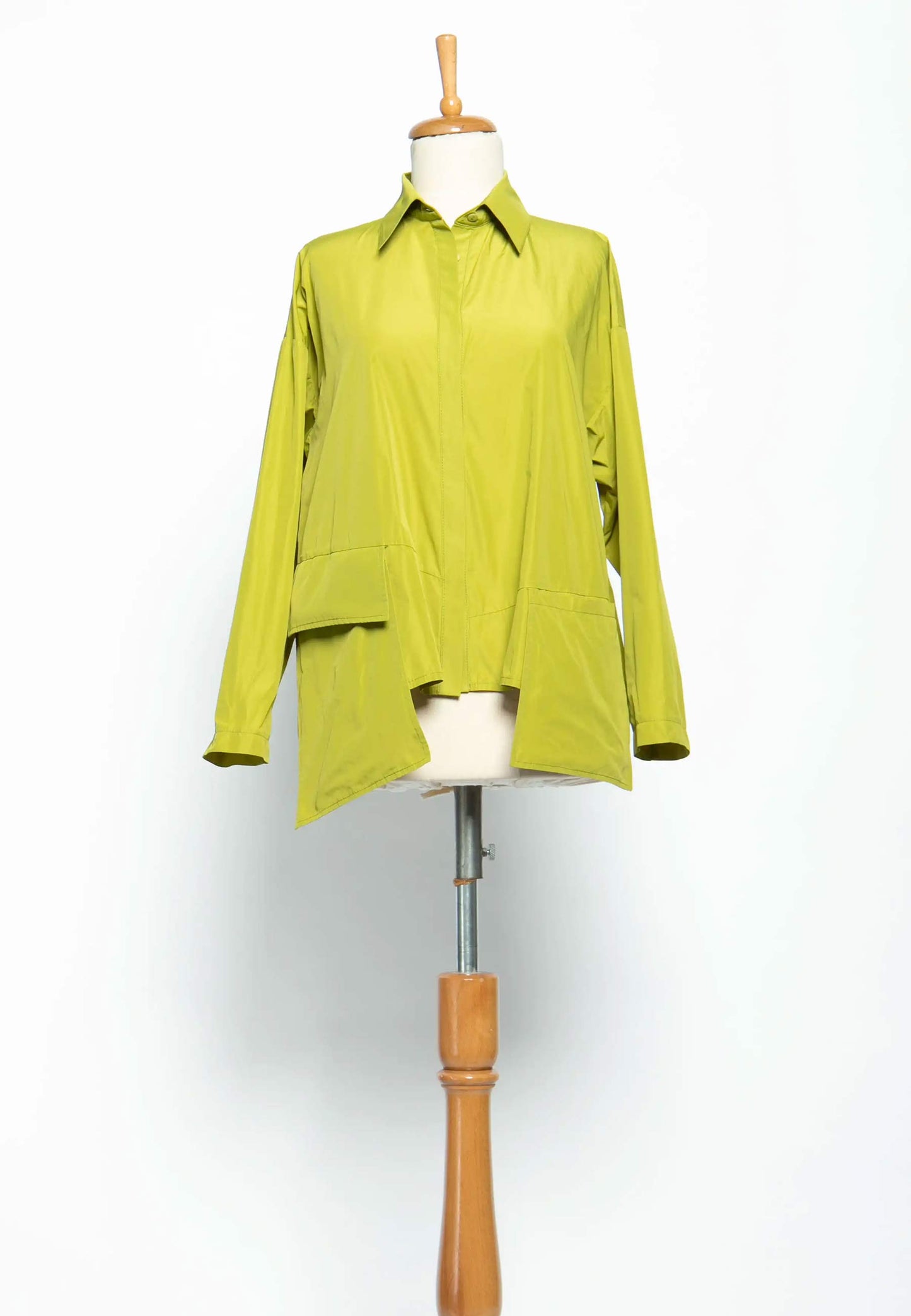 Pistachio Green Button Up Blouse