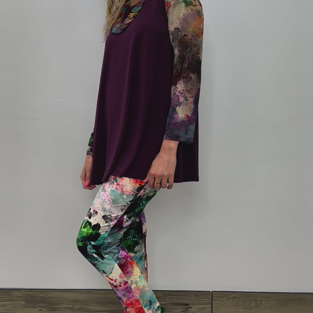 
                  
                    Load and play video in Gallery viewer, Fig Purple Sleeveless Desa Tunic
                  
                