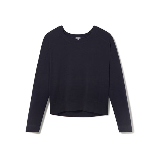 Izzy French Terry Sweatshirt With Satin Cuffs