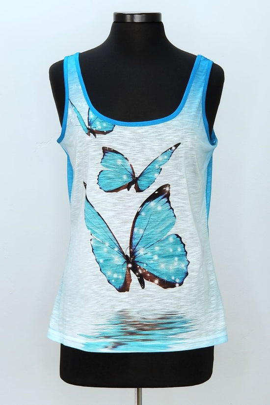 Butterfly Tank - Teal