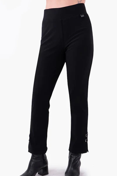 Long Black Pant with Lacing