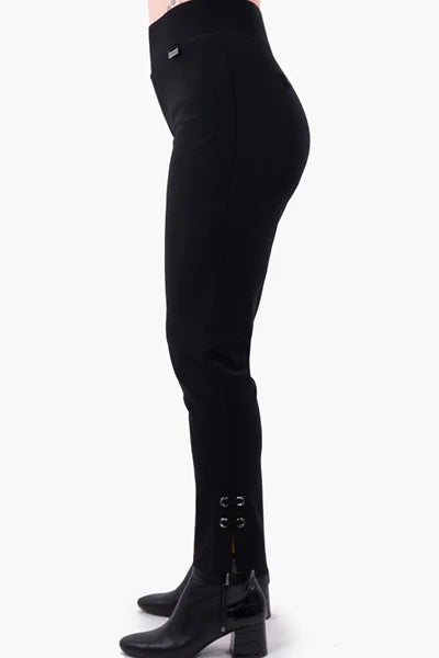 Long Black Pant with Lacing