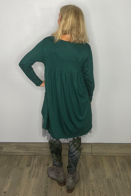 2AM Long Sleeve Tunic with Pockets - Solid