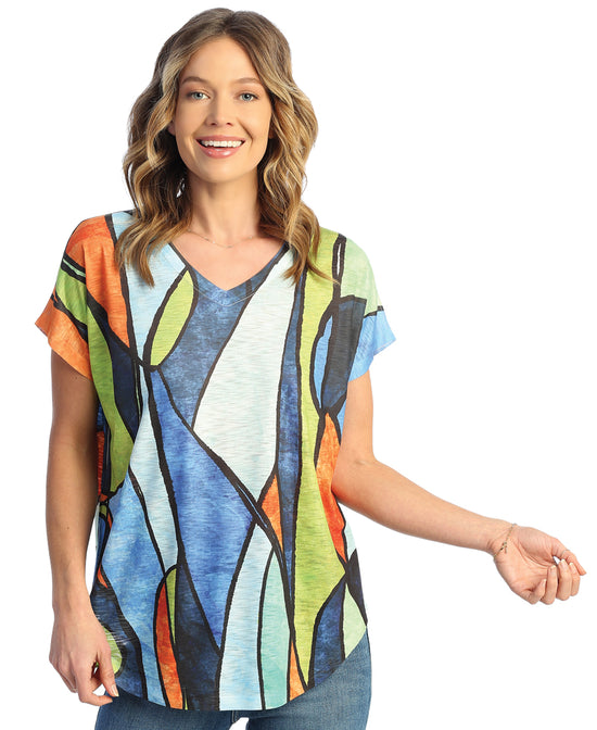 Load image into Gallery viewer, Isla V-Neck Dolman Cap Sleeve Top
