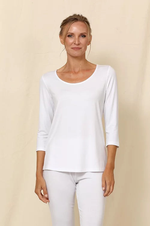 3/4 Sleeve Basic Top - B2200