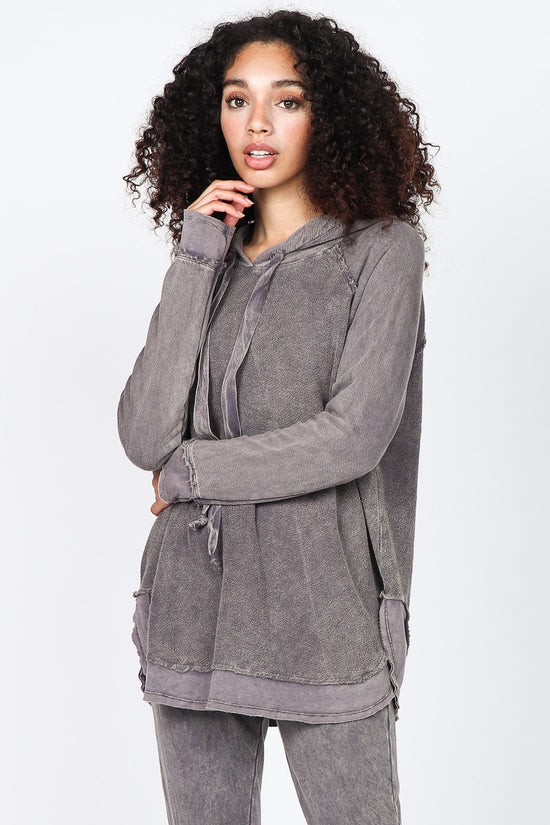 S4798A NEW Mineral Washed Hoodie Sweatshirt
