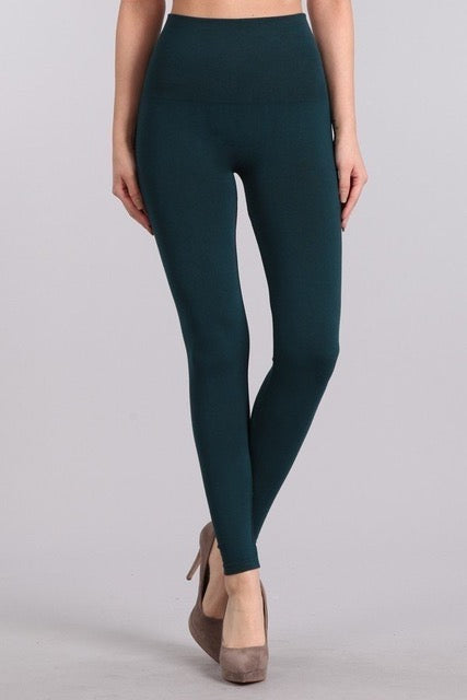 Load image into Gallery viewer, B2361 Control Top Full Length Solid Leggings by M.Rena
