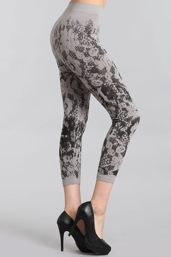 B2395E Patterned Leggings