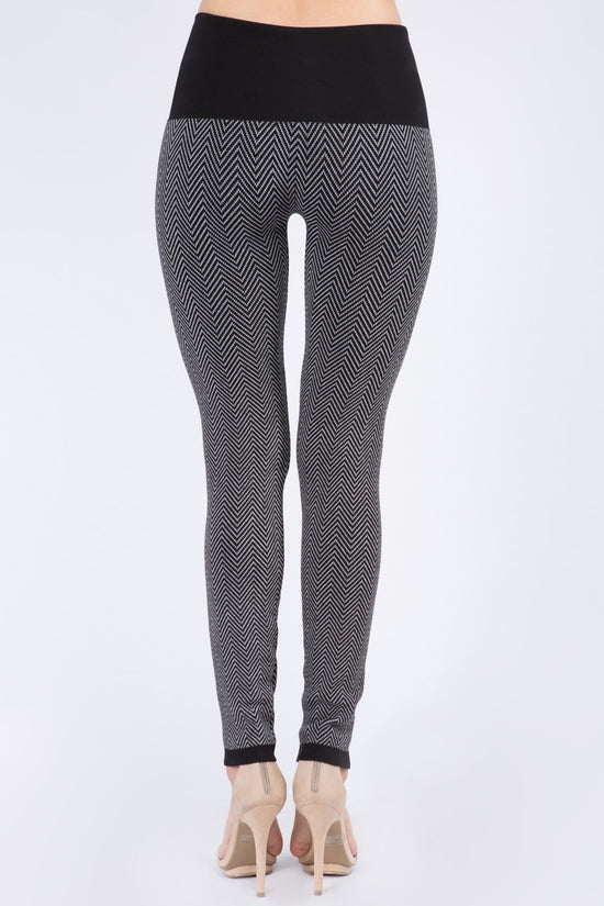 B4896 High Waist Full Length Sweater Leggings