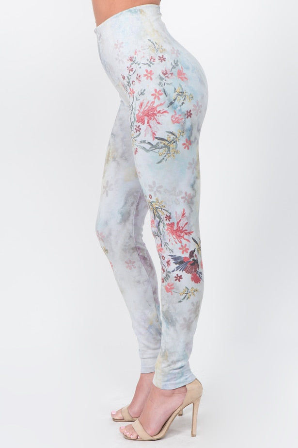 B4292AW Full Length Hummingbird Embroidery Sublimation Print