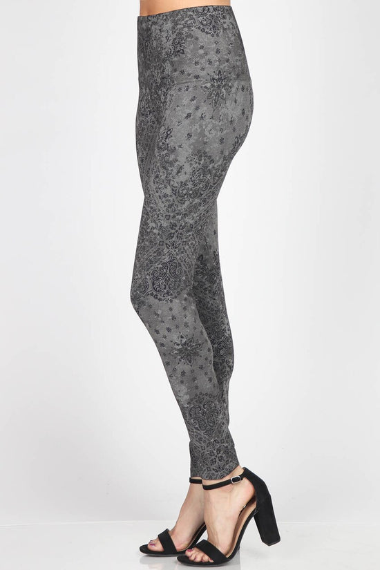 B4136 High Waist Herringbone Jacquard Sweater Legging – Twist Boutique