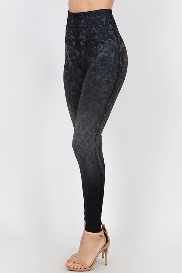 B4292B M.Rena High Waist Full Length Legging with Ombre