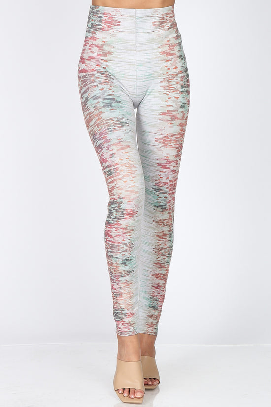 Load image into Gallery viewer, B4292DM High Waist Full Length Legging Engineered Abstract
