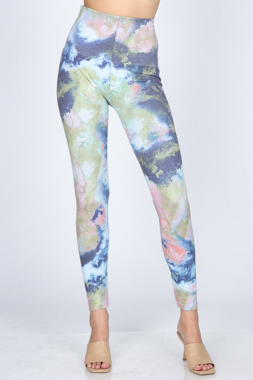 Load image into Gallery viewer, B4292EH High Waist Full Length Legging Watercolor

