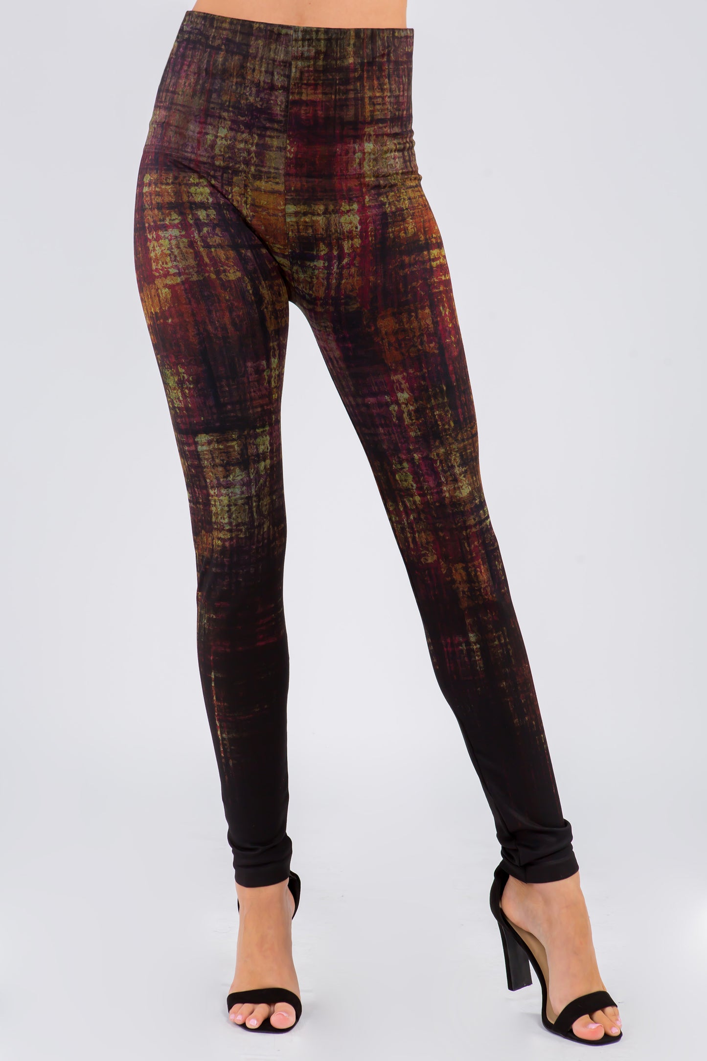 B4292EP Black & Plaid Legging