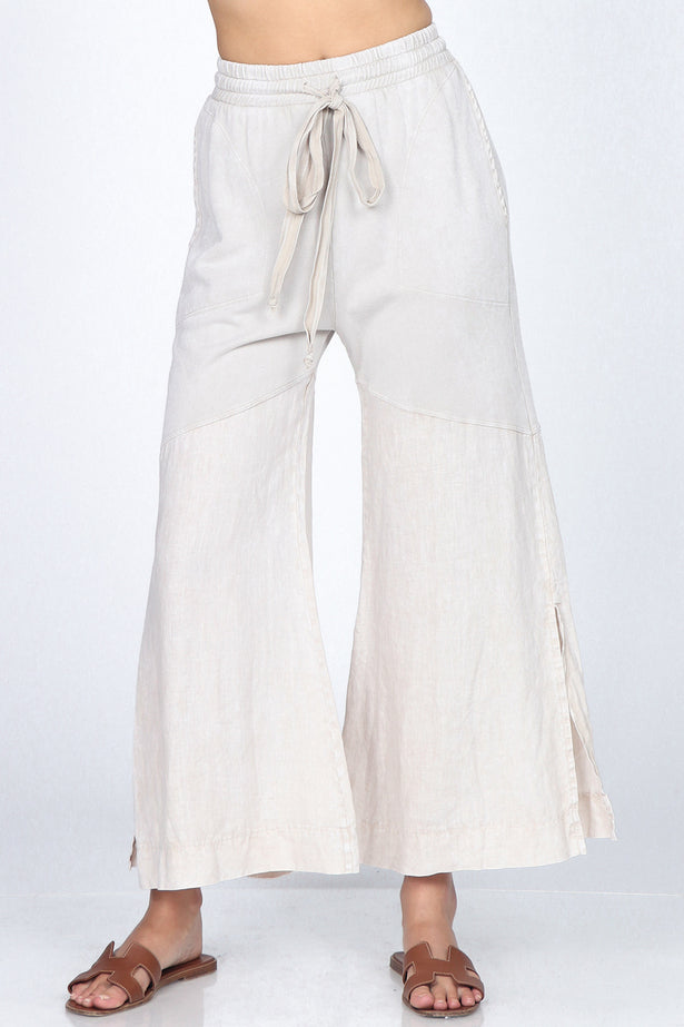 Load image into Gallery viewer, B4980A Mineral Wash Luxury Wide Leg Pants
