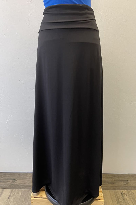 Load image into Gallery viewer, S80667ITY Black Skirt with Deep Side Slits
