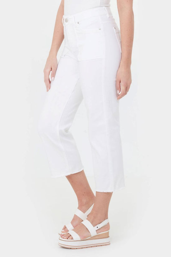 Load image into Gallery viewer, Mia Gaucho Jean Pant - White
