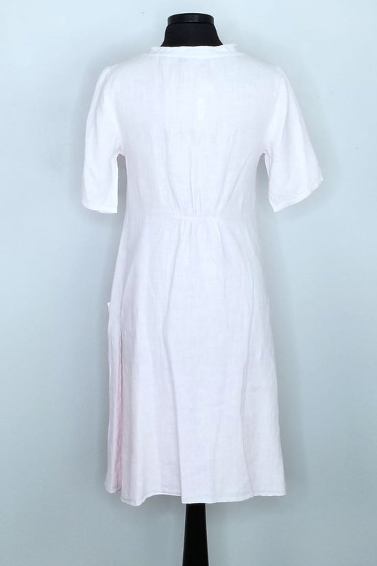 Load image into Gallery viewer, C44833BLSH Short Sleeve V-Neck Dress - Blush
