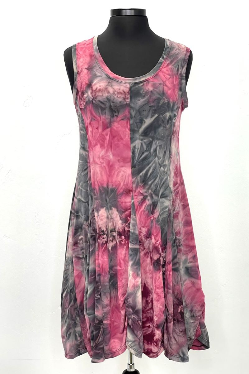 Tie Dye Sleeveless Pull Over Bubble Dress