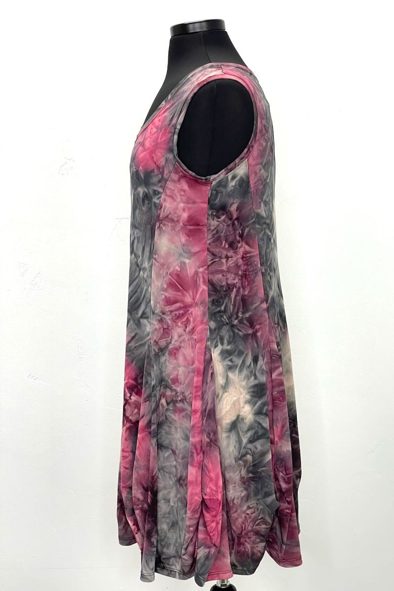 Tie Dye Sleeveless Pull Over Bubble Dress