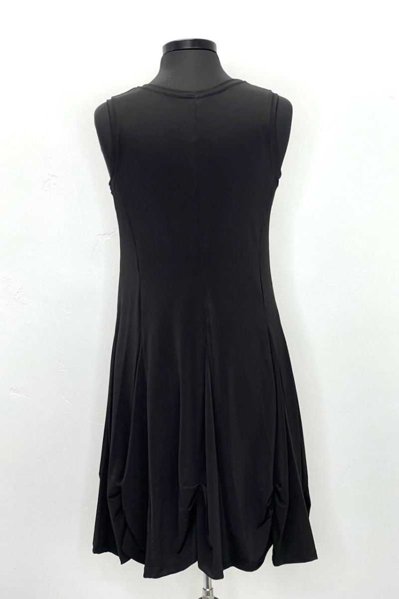 Load image into Gallery viewer, Black Sleeveless Pull Over Bubble Dress
