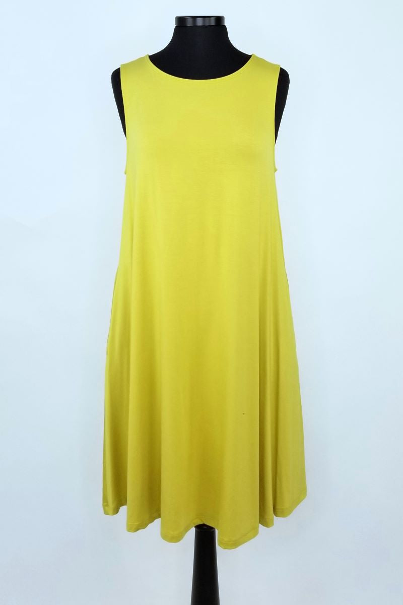 D315MBNNA Sleeveless A-line Dress with Pockets