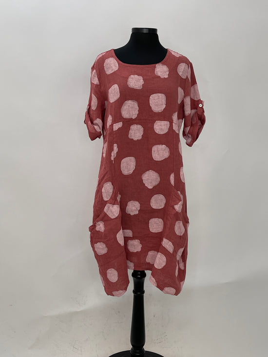 Load image into Gallery viewer, Clay Dotted Dress
