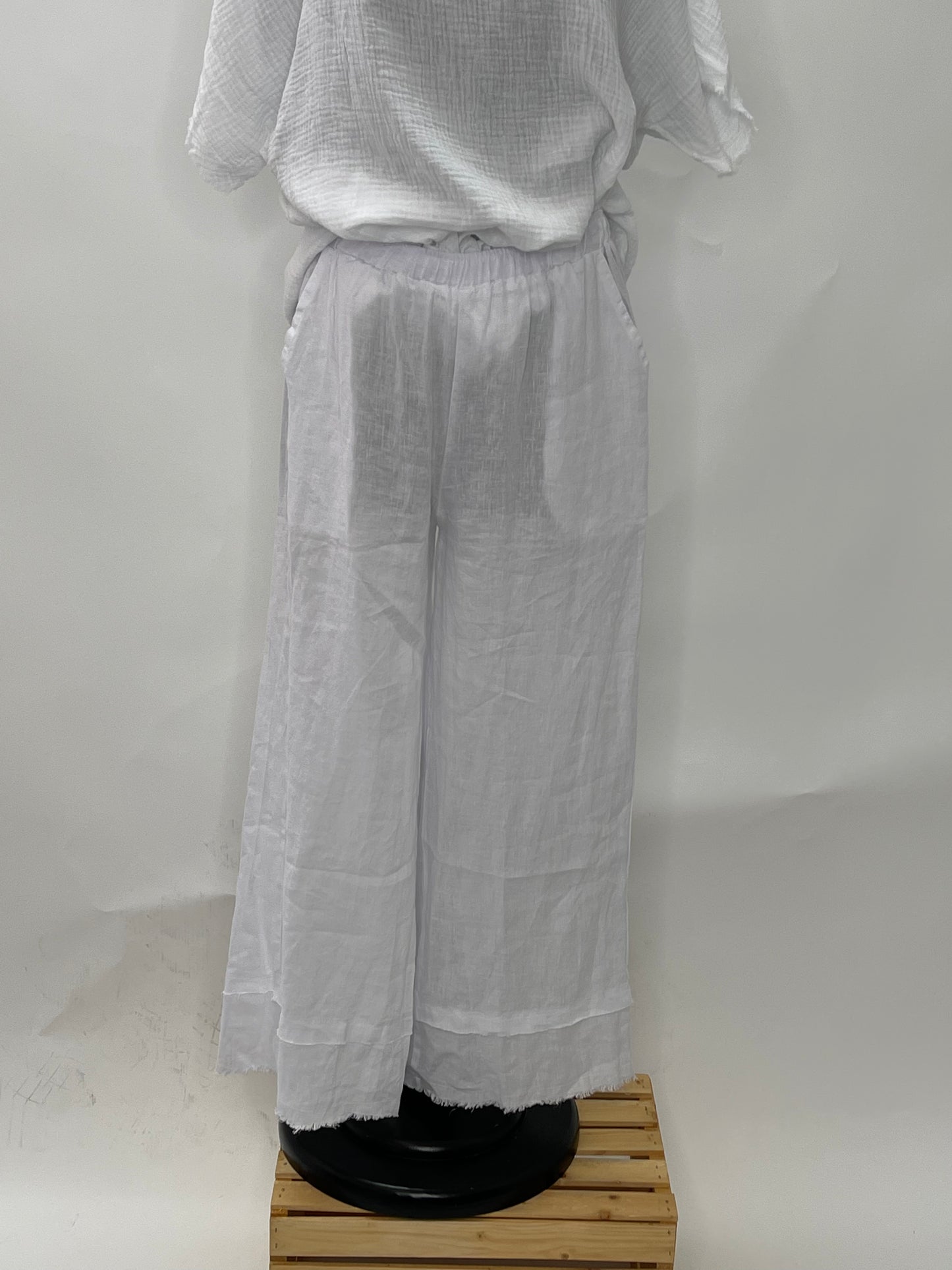 White Linen Pant