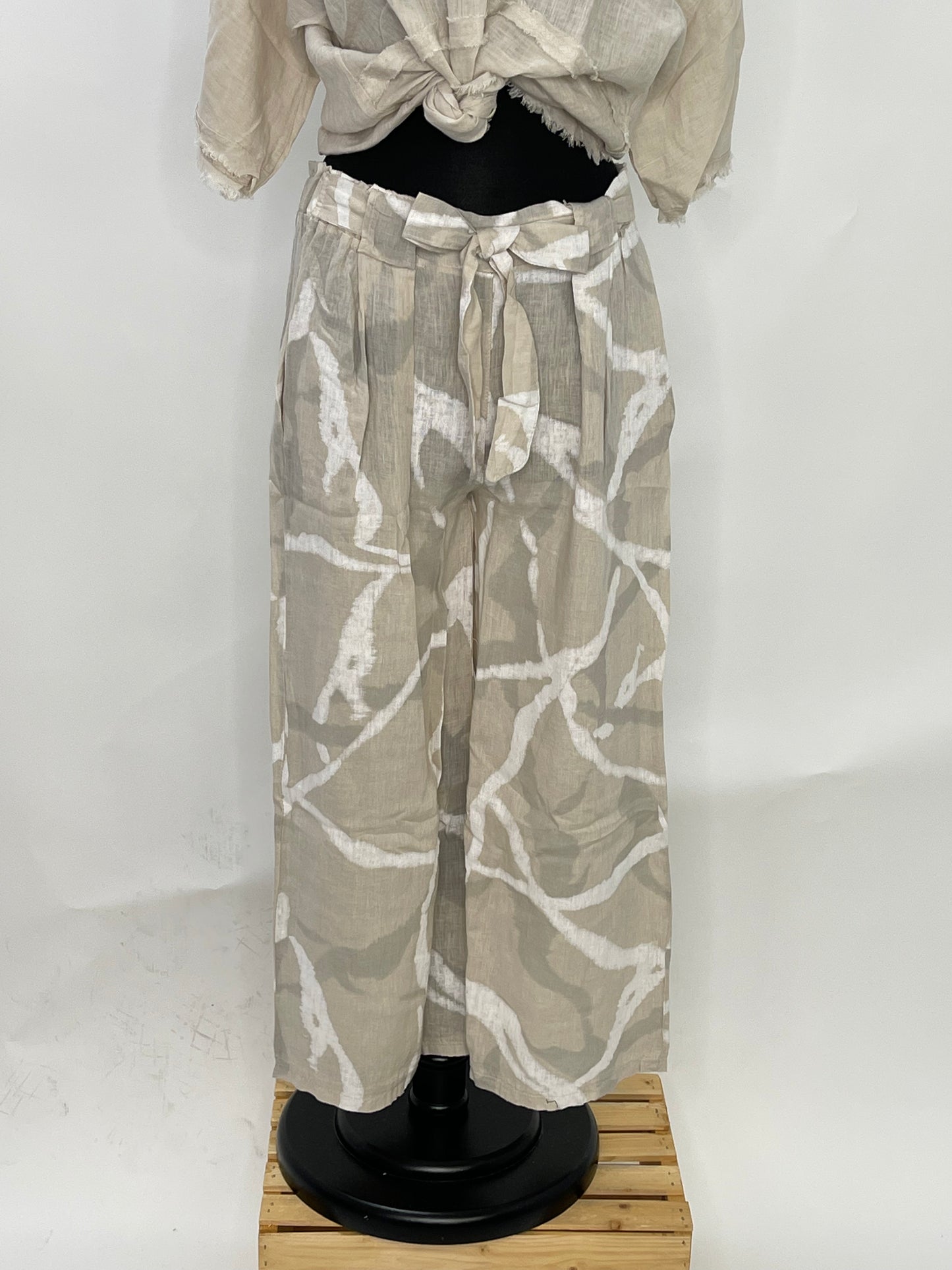 Tie Dye Pant - Natural