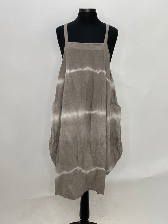 Tie Dye Taupe Dress - One Size