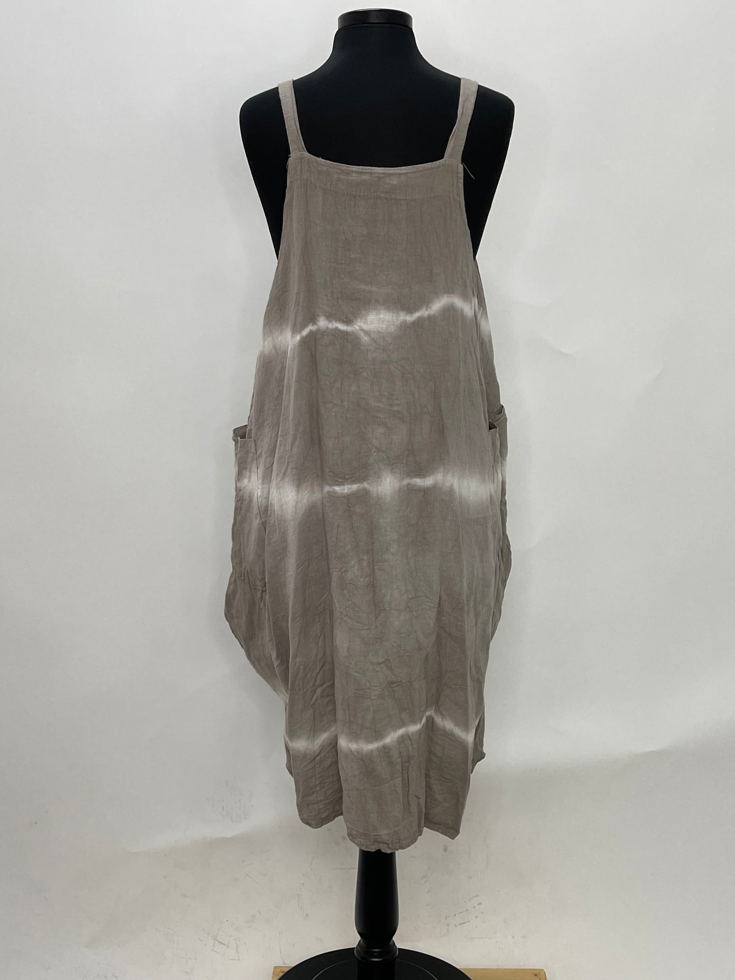 Tie Dye Taupe Dress - One Size