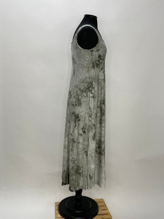 Load image into Gallery viewer, Rayon Jersey Tie Dye Maxi Dress Olive
