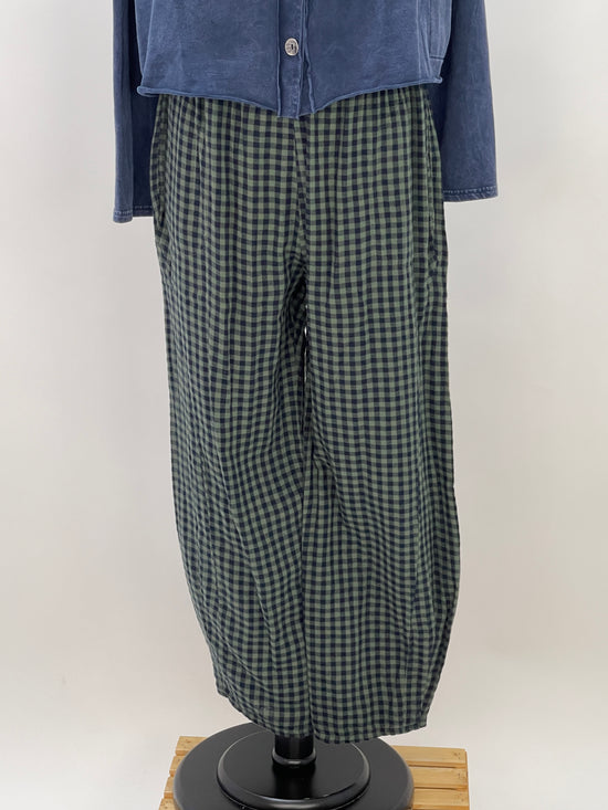 Load image into Gallery viewer, Checker Pant - Fir Green/Navy
