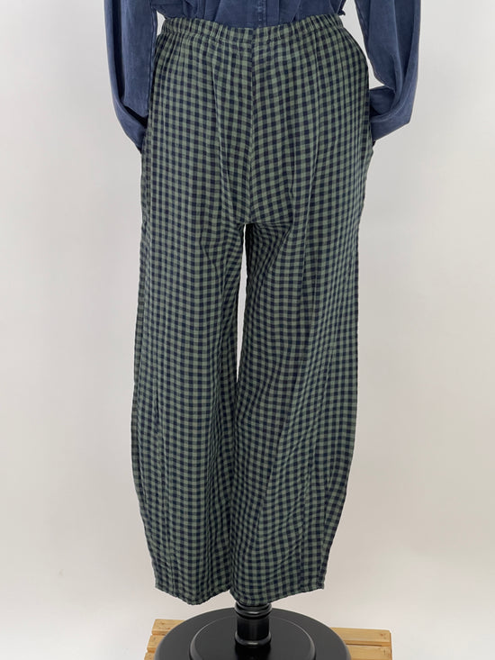 Load image into Gallery viewer, Checker Pant - Fir Green/Navy
