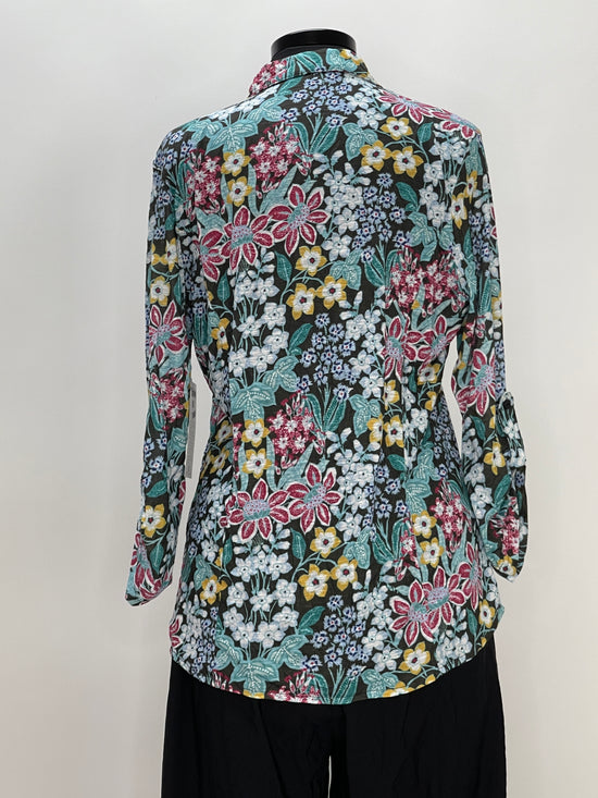 Load image into Gallery viewer, Floral Button Up Knit Top
