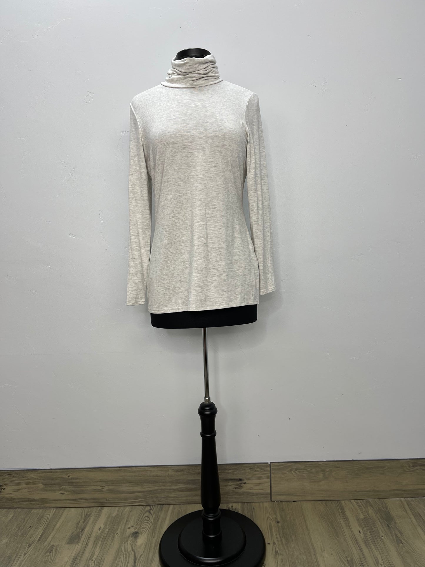 Melange Bamboo Turtle Neck