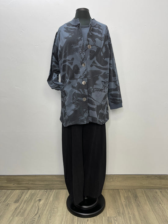 Swing Button Jacket - Gray