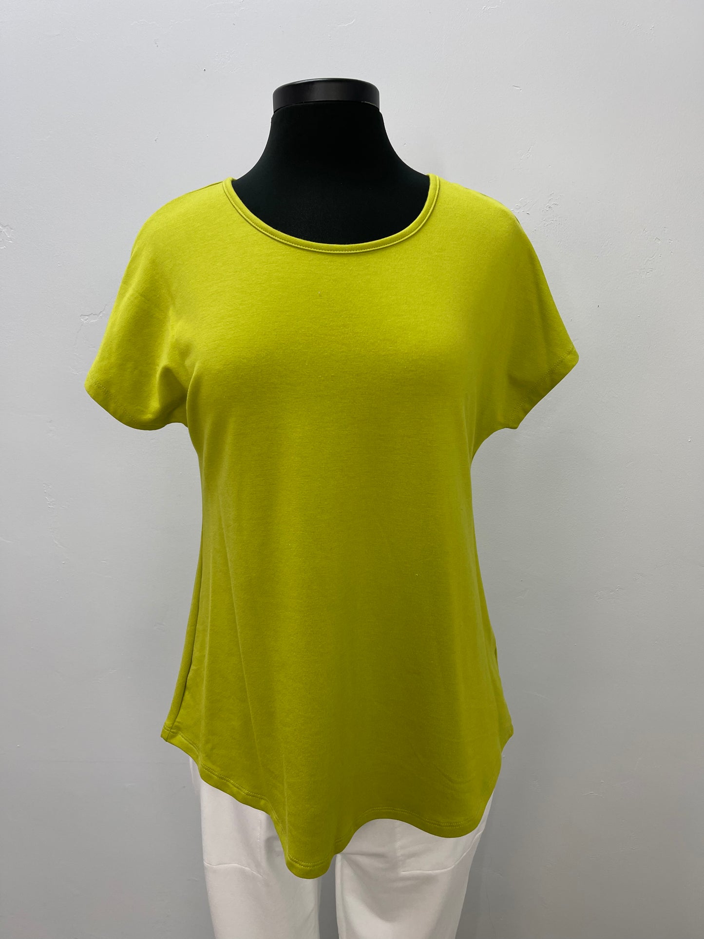 Lime Short Sleeve Bamboo French Terry Basic Tee