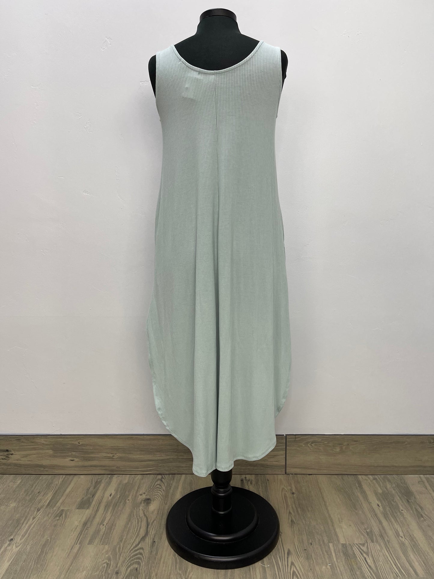 Load image into Gallery viewer, Rib Knit Pocket Sleeveless Dress
