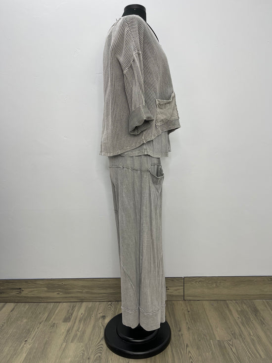 Milana Almond Crop Pant with Pocket