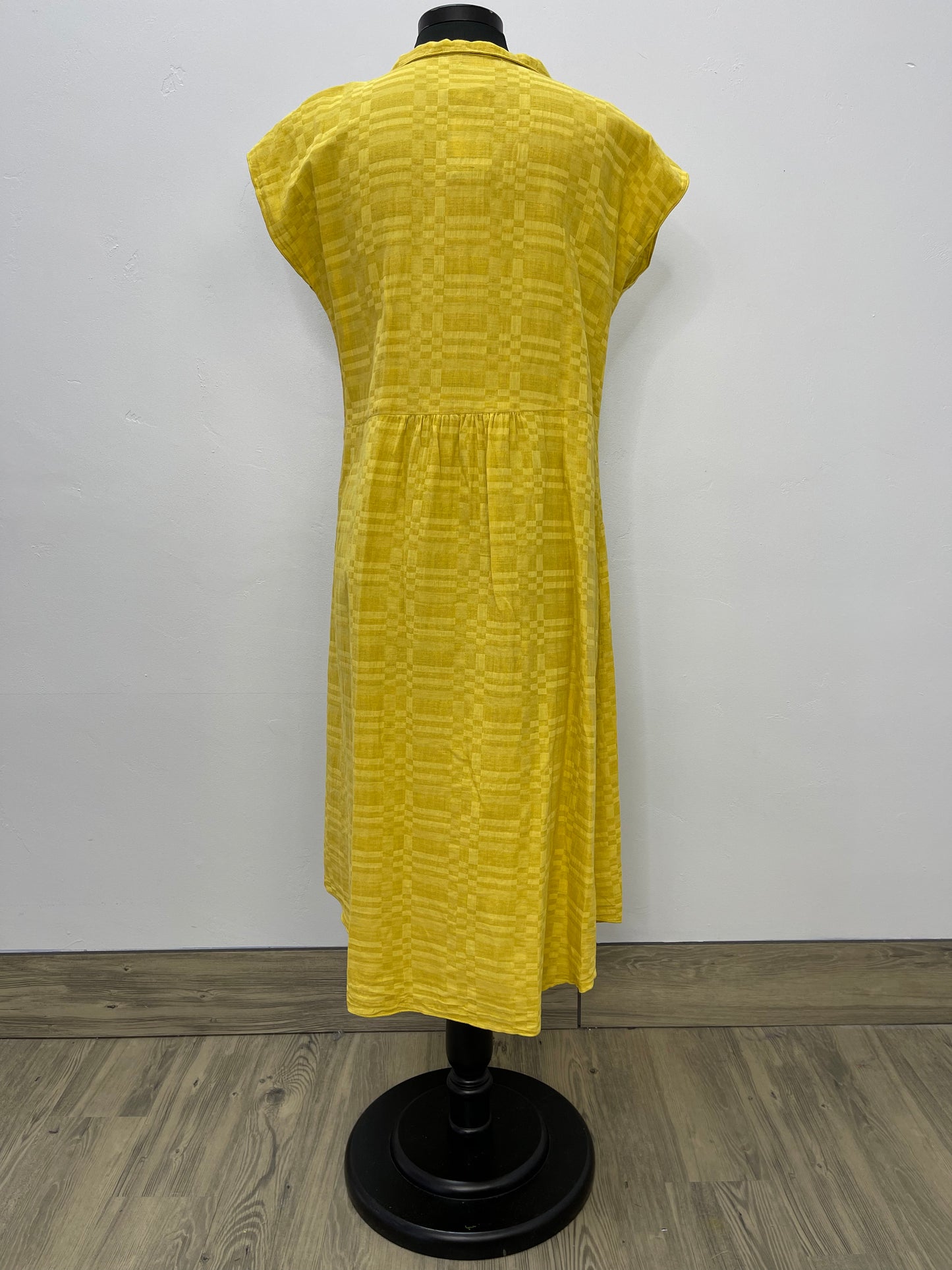 Citrus Jacquard Short Sleeve Shirt Dress