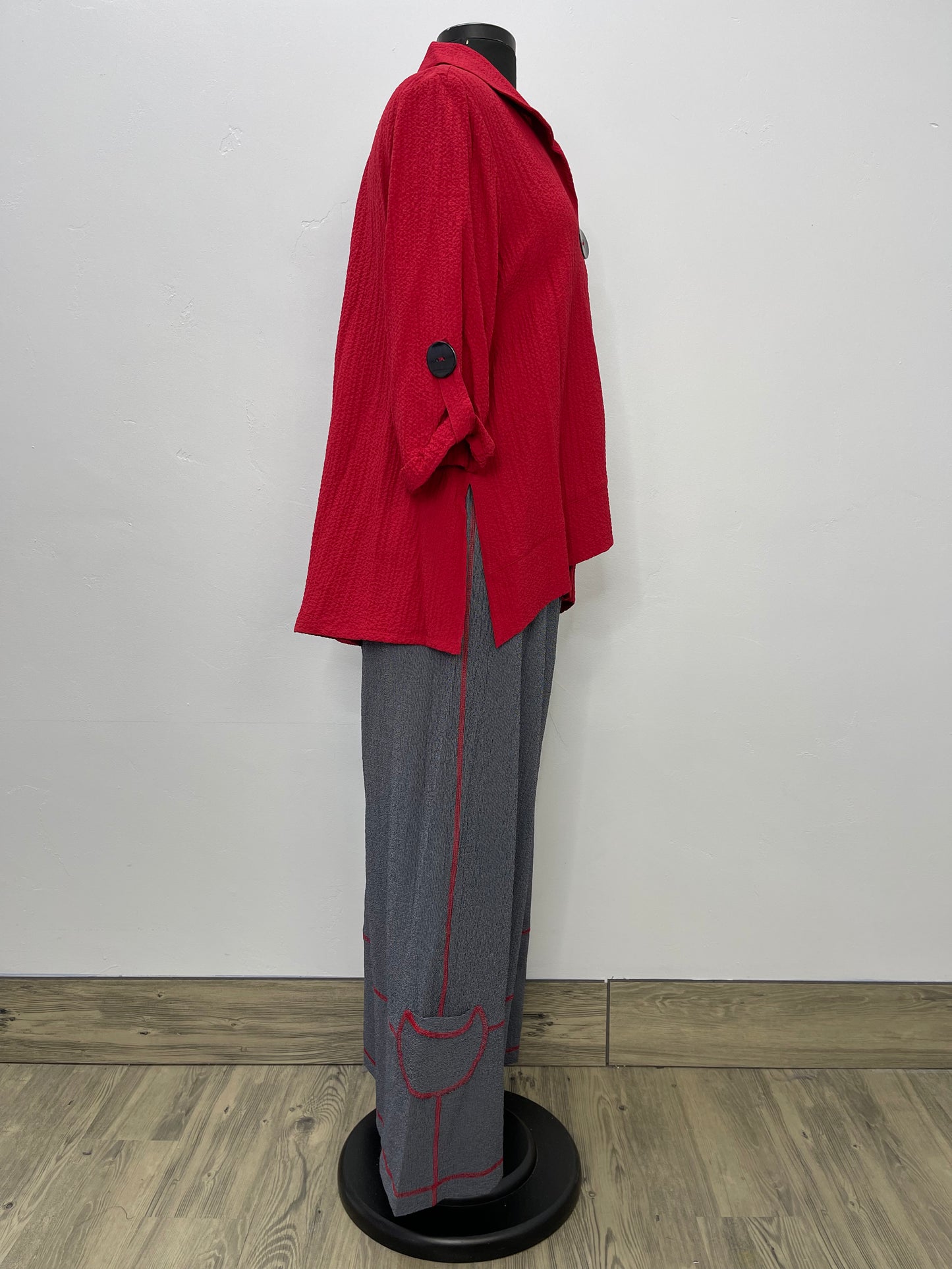 Red Asymmetric Jacket