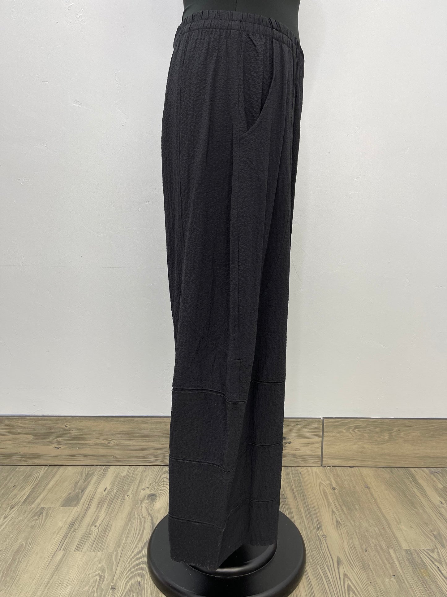 Black Tiered Hem Pants