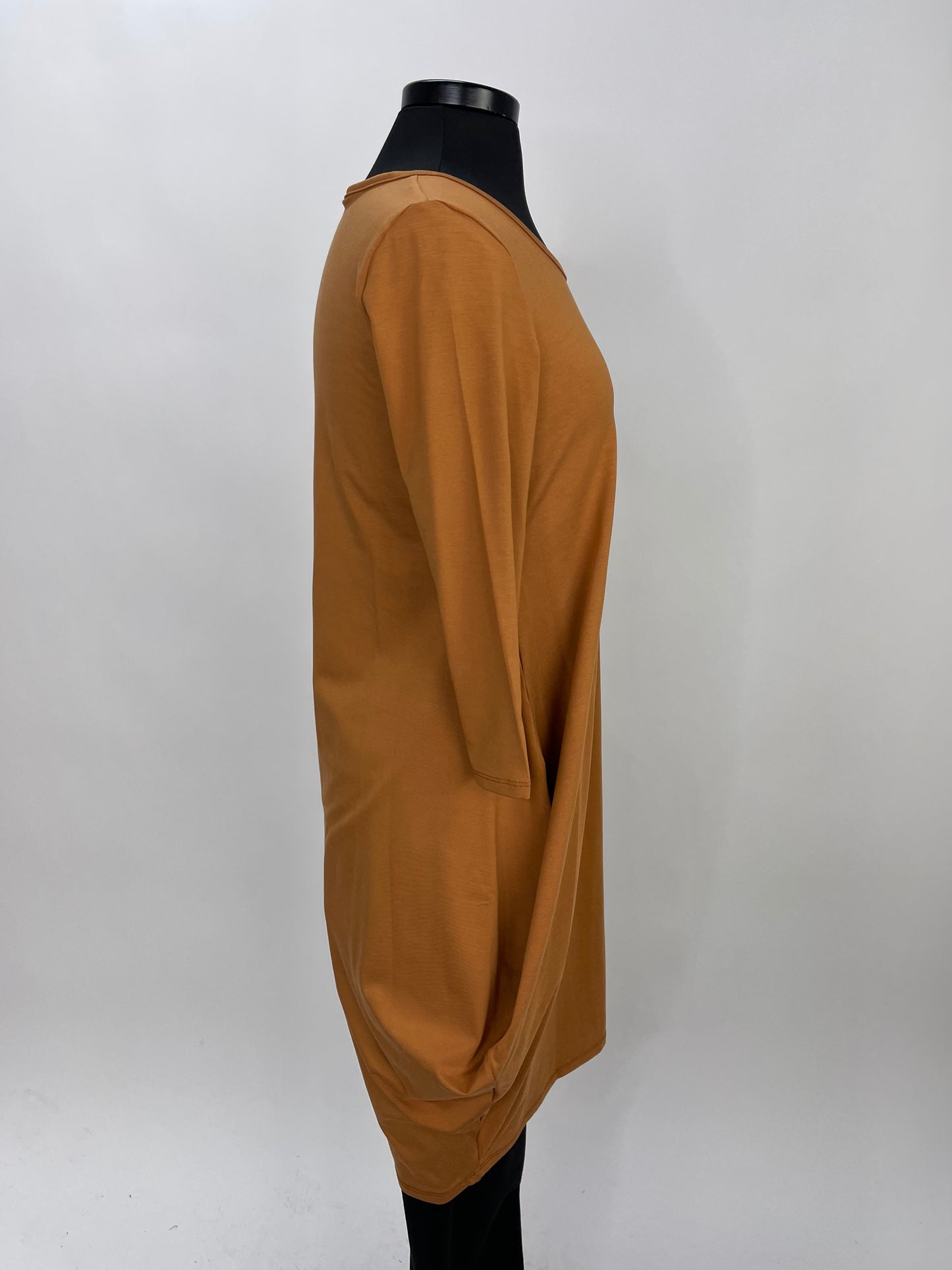 Cognac Long Sleeve Dress