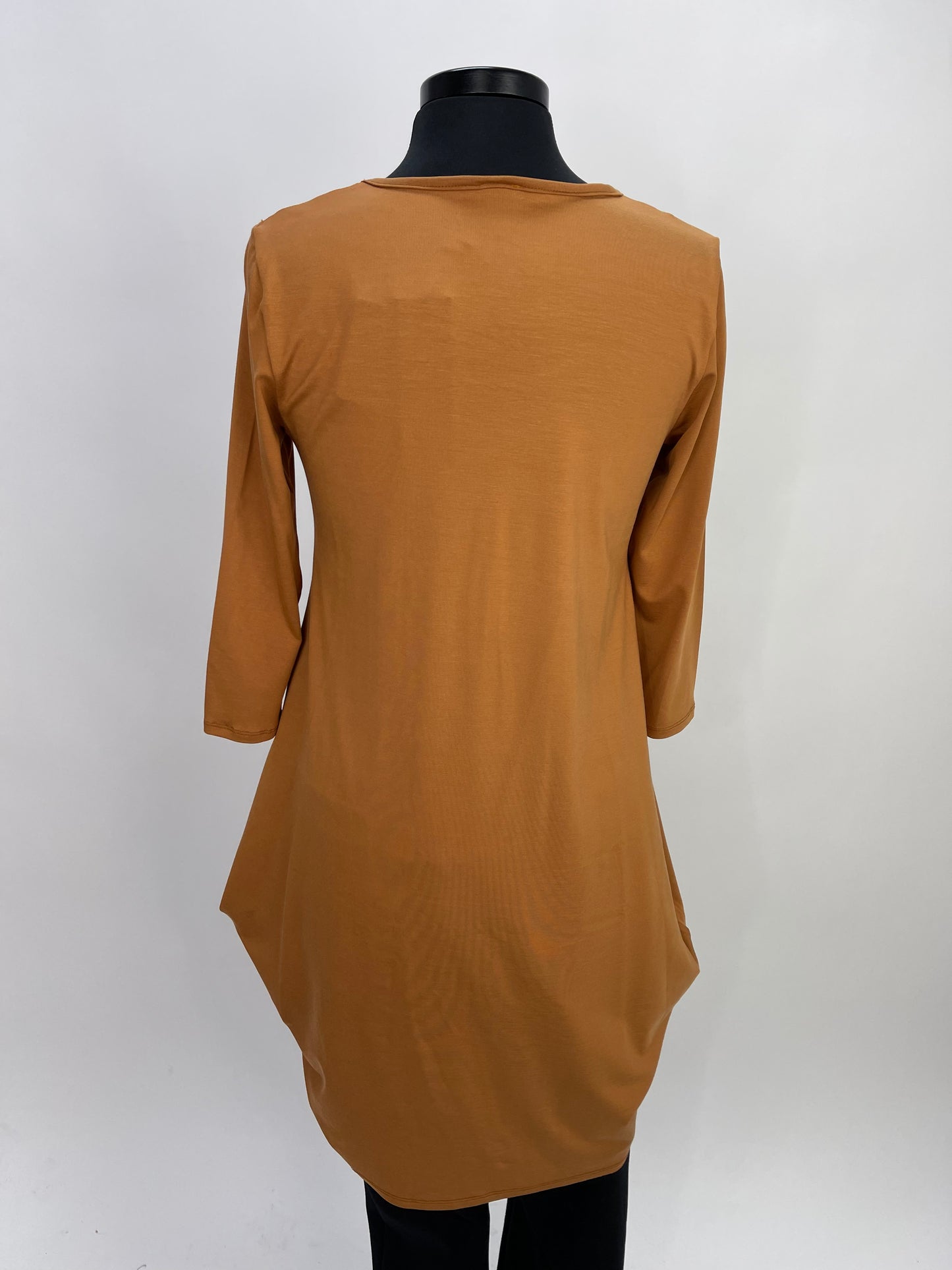 Cognac Long Sleeve Dress