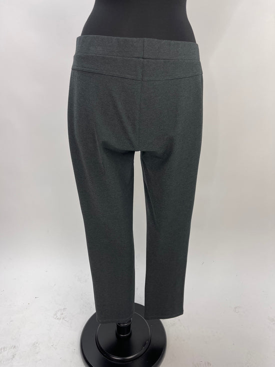 Charcoal Long Dress Pant with Rivets