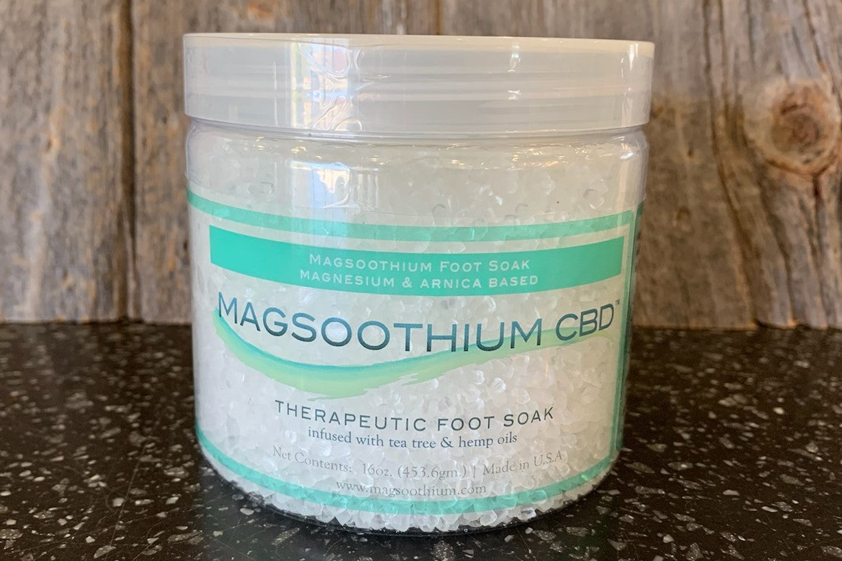 Magsoothium CBD Crystal Foot Soak 16 oz - Past Dated