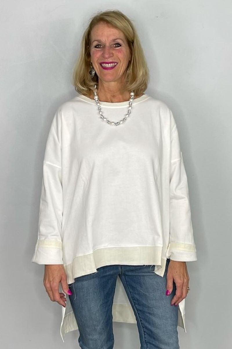 Long Sleeve Hi-Low Fleece Tunic